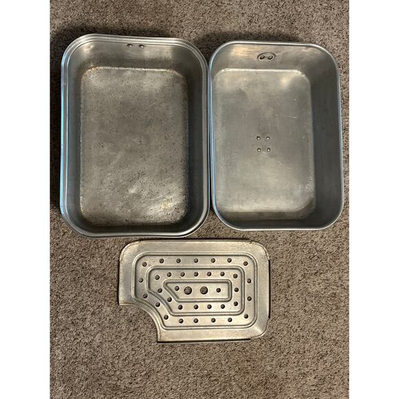 WEAREVER Roaster Aluminum Vented Roasting Pan 3-pc No.326 Vented - Picture 1 of 5
